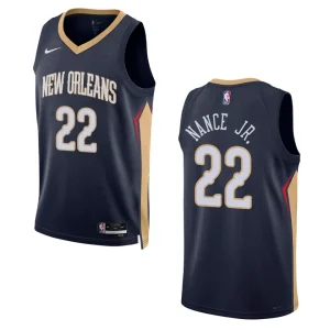 2022-23 Icon Edition New Orleans Pelicans Larry Nance Jr Navy Swingman Jersey - Alzaintravels