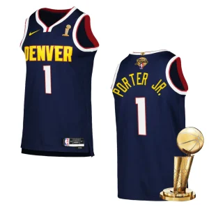Denver Nuggets 2023 NBA Finals Champions Michael Porter Jr. Icon Edition Navy Jersey - Alzaintravels