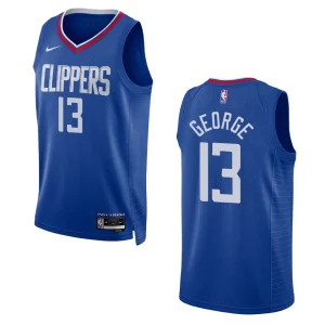 2022-23 Icon Edition Los Angeles Clippers Paul George Royal Swingman Jersey - Alzaintravels
