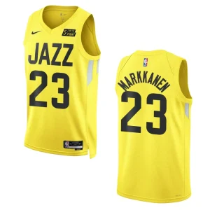 2022-23 Icon Utah Jazz Lauri Markkanen Gold Swingman Jersey - Alzaintravels