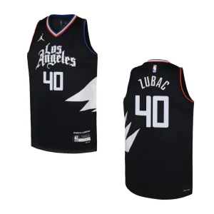Youth Los Angeles Clippers 2022-23 Statement Edition Ivica Zubac Black Jersey - Alzaintravels