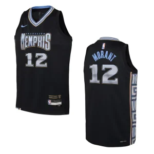 Memphis Grizzlies 2022-23 City Edition Youth Ja Morant Black Jersey - Alzaintravels