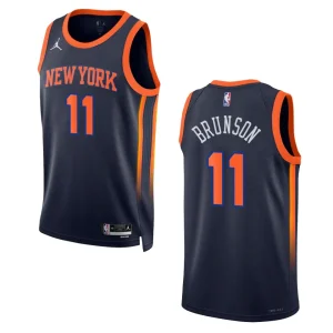 Jalen Brunson Statement Edition New York Knicks 2022-23 Black Swingman Jersey - Alzaintravels