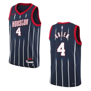 Houston Rockets 2022-23 City Edition Youth Jalen Green Navy Jersey - Alzaintravels