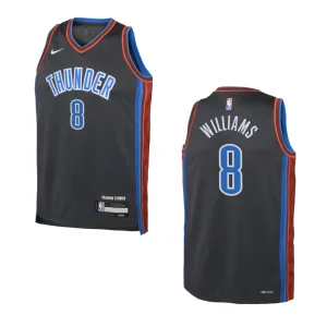 2022-23 Oklahoma City Thunder Youth City Edition Jalen Williams Grey Jersey - Alzaintravels