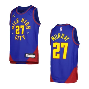 2022-23 Denver Nuggets Youth Statement Edition Jamal Murray Blue Jersey - Alzaintravels