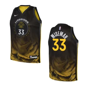 Youth Golden State Warriors 2022-23 City Edition James Wiseman Black Jersey - Alzaintravels