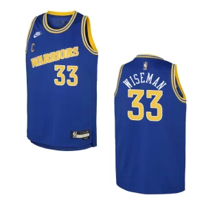 2022-23 Golden State Warriors Youth Classic Edition James Wiseman Blue Jersey - Alzaintravels