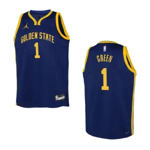 2022-23 Golden State Warriors Youth Statement Edition JaMychal Green Navy Jersey - Alzaintravels