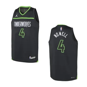 Youth Minnesota Timberwolves 2022-23 Statement Edition Jaylen Nowell Black Jersey - Alzaintravels