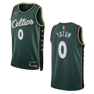Boston Celtics Jayson Tatum 2022-23 City Edition Dark Green Swingman Jersey - Alzaintravels