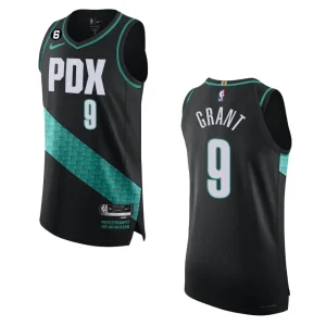 Portland Trail Blazers Jerami Grant 2022-23 City Edition Black Jersey - Alzaintravels
