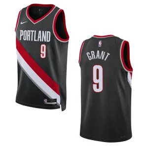 Portland Trail Blazers Jerami Grant 2022-23 Icon Edition Black Swingman Jersey - Alzaintravels