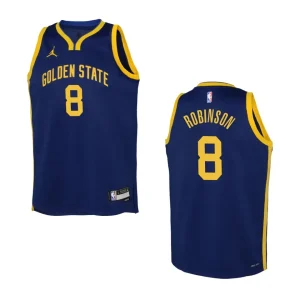 2022-23 Golden State Warriors Youth Statement Edition Jerome Robinson Navy Jersey - Alzaintravels
