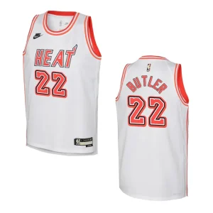 2022-23 Miami Heat Youth Classic Edition Jimmy Butler White Jersey - Alzaintravels