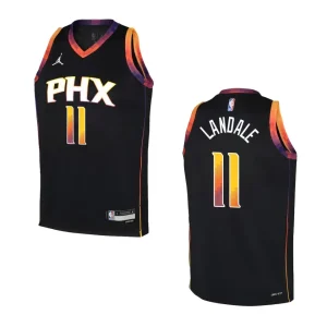 2022-23 Phoenix Suns Youth Statement Edition Jock Landale Black Jersey - Alzaintravels