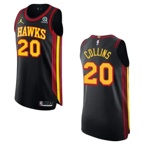Atlanta Hawks John Collins Authentic Jersey Statement Black - Alzaintravels