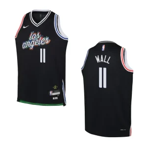 2022-23 Los Angeles Clippers Youth City Edition John Wall Black Jersey - Alzaintravels