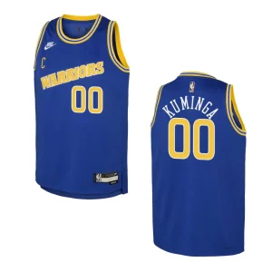 2022-23 Golden State Warriors Youth Classic Edition Jonathan Kuminga Blue Jersey - Alzaintravels