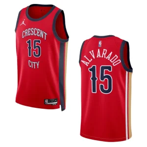 Jose Alvarado Statement Edition New Orleans Pelicans 2023-24 Red Swingman Jersey - Alzaintravels