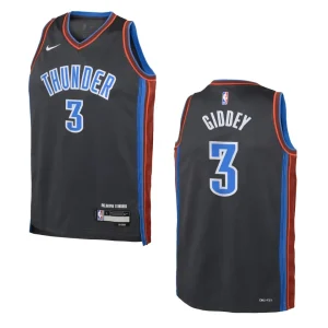 2022-23 Oklahoma City Thunder Youth City Edition Josh Giddey Grey Jersey - Alzaintravels