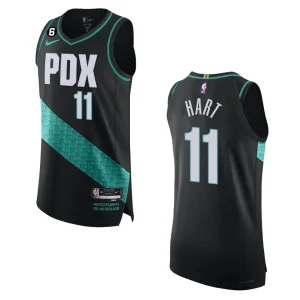 Portland Trail Blazers Josh Hart 2022-23 City Edition Black Jersey - Alzaintravels