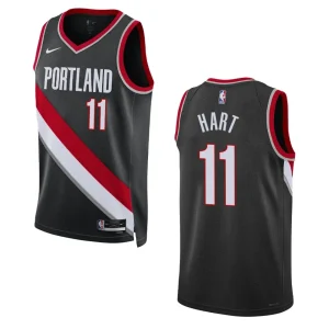 Portland Trail Blazers Josh Hart 2022-23 Icon Edition Black Swingman Jersey - Alzaintravels
