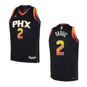 2022-23 Phoenix Suns Youth Statement Edition Josh Okogie Black Jersey - Alzaintravels
