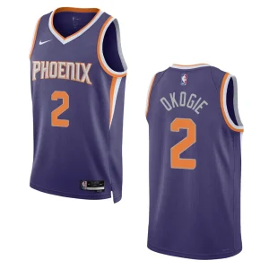 Phoenix Suns Josh Okogie 2022-23 Icon Edition Purple Swingman Jersey - Alzaintravels