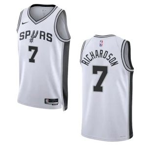 Josh Richardson Association Edition San Antonio Spurs 2022-23 White Swingman Jersey - Alzaintravels