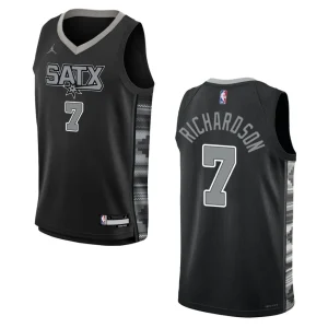 2022-23 San Antonio Spurs Youth Statement Edition Josh Richardson Black Jersey - Alzaintravels