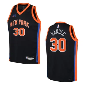 Youth New York Knicks 2022-23 City Edition Julius Randle Black Jersey - Alzaintravels