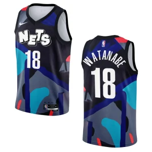 Brooklyn Nets City Edition Yuta Watanabe 2023-24 KAWS Black Jersey - Alzaintravels