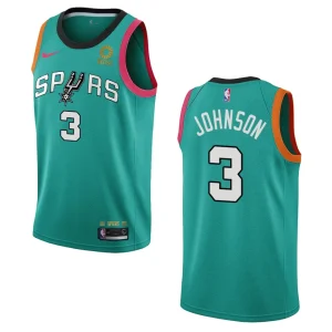 San Antonio Spurs Keldon Johnson Teal City Edition 2022-23 Swingman Jersey - Alzaintravels