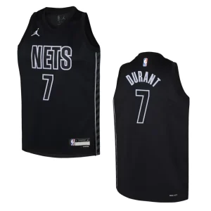 Brooklyn Nets 2022-23 Statement Edition Youth Kevin Durant Black Jersey - Alzaintravels