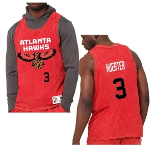Kevin Huerter Atlanta Hawks Quintessential Worn Out Tank Top Jersey Red - Alzaintravels