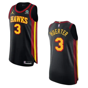 Atlanta Hawks Kevin Huerter Statement Jersey Authentic Black - Alzaintravels