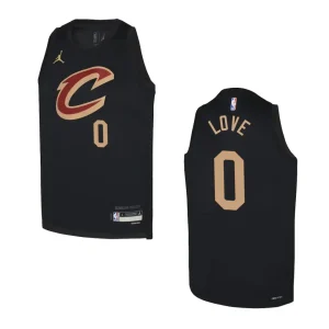2022-23 Cleveland Cavaliers Youth Statement Edition Kevin Love Black Jersey - Alzaintravels