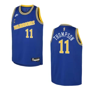 2022-23 Golden State Warriors Youth Classic Edition Klay Thompson Blue Jersey - Alzaintravels