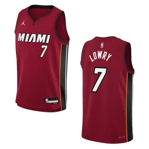 2022-23 Miami Heat Youth Statement Edition Kyle Lowry Red Jersey - Alzaintravels