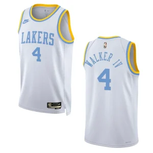 Los Angeles Lakers Lonnie Walker IV White 75 Anniversary 2022-23 Classic Edition Jersey - Alzaintravels