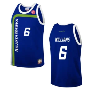 Atlanta Hawks Lou Williams Hardwood Classics Fashion Jersey Blue - Alzaintravels