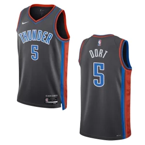 Oklahoma City Thunder Luguentz Dort 2022-23 City Edition Gray Swingman Jersey - Alzaintravels