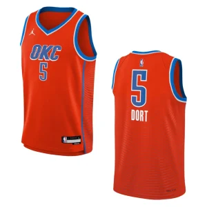 Oklahoma City Thunder 2022-23 Statement Edition Youth Luguentz Dort Orange Jersey - Alzaintravels