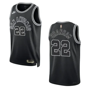 San Antonio Spurs 2022-23 Classic Edition Malaki Branham Black Jersey 50th Season - Alzaintravels
