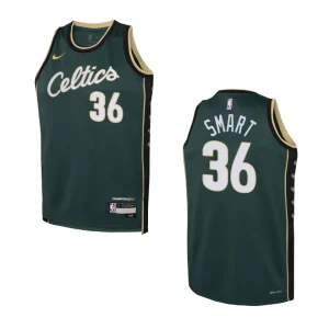 Boston Celtics 2022-23 City Edition Youth Marcus Smart Green Jersey - Alzaintravels