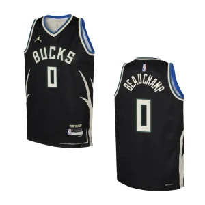 Youth Milwaukee Bucks 2022-23 Statement Edition MarJon Beauchamp Black Jersey - Alzaintravels
