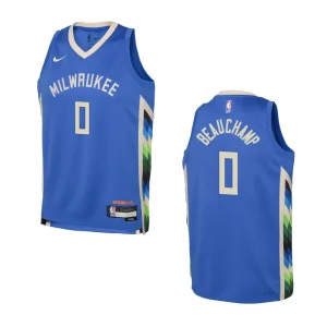 Youth Milwaukee Bucks 2022-23 City Edition MarJon Beauchamp Royal Jersey - Alzaintravels