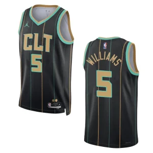 Charlotte Hornets Mark Williams 2022-23 City Edition Black Swingman Jersey - Alzaintravels