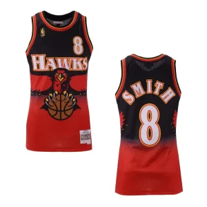 Hawks #8 Steve Smith Hardwood Classic Jersey - Red - Alzaintravels